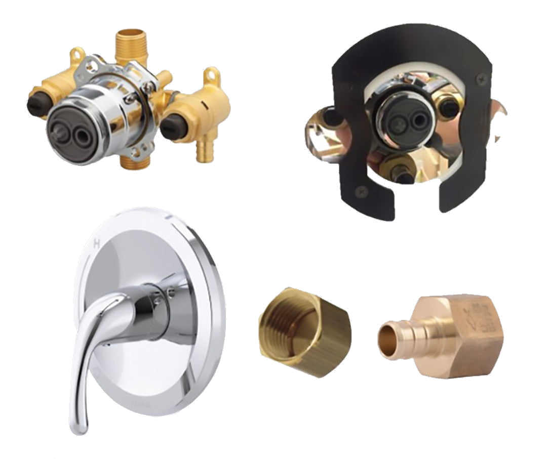 Shower Valve Kit — Chrome