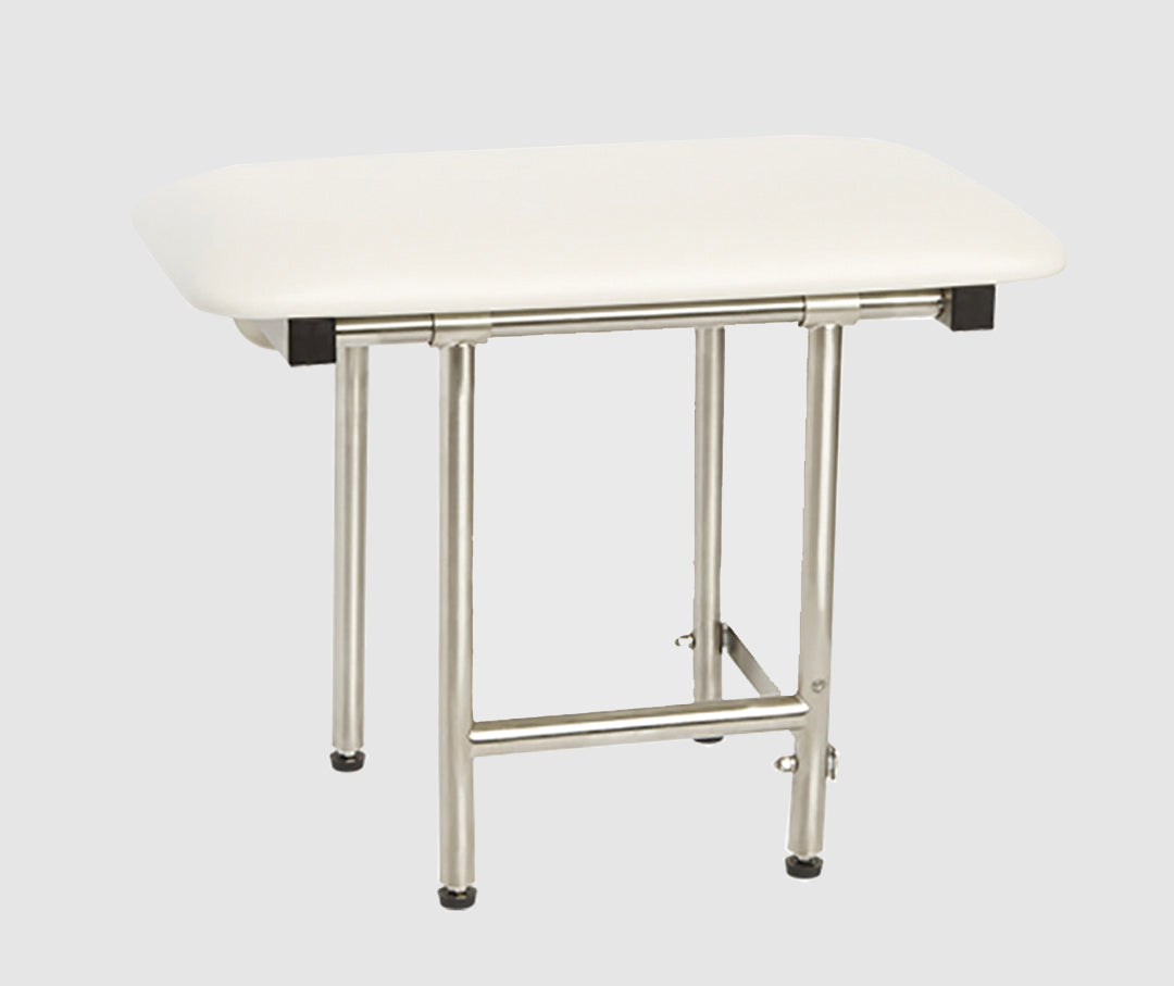 Fold-Up Seat with Legs - Padded White