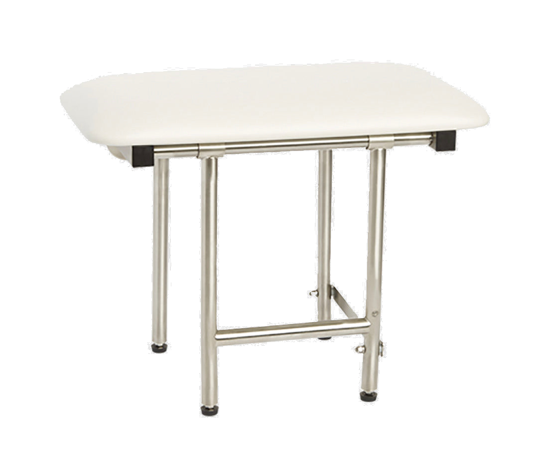 Fold-Up Seat with Legs — Padded White